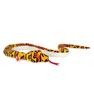 Abbildung von Teddy Hermann® Kuscheltier Schlange orange gelb gemustert, 175 cm