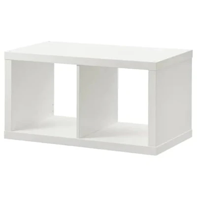 Abbildung von Ikea Kallax Regal, Bücherregal, Wandregal, Raumteiler in weiß (77 x 42 cm)