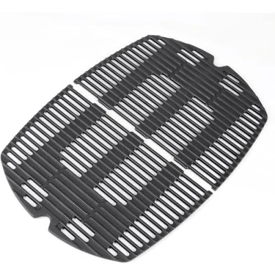 Abbildung von GFTIME 7646 45 x32cm Grillrost Gusseisen Grill Ersatzteile für Weber Q300, Q320, Q3000, Q3200, 586002, 57060001, 404341 Modelle, 2 Stück