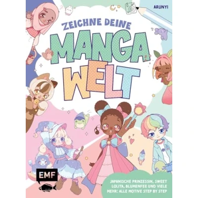 Abbildung von Zeichne deine Manga Welt: Japanische Prinzessin, Sweet Lolita, Blumenfee und viele mehr: alle Motive Step by
