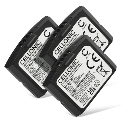 Abbildung von CELLONIC 3X Ersatz Akku BA300 BA 300 für Sennheiser Set 840 TV, RS 4200, RI 410, 830 S, 900, RR Wireless Kopfhörer Ersatzakku 150mAh Batterie, Kopfhörerakku, Bluetooth Headset