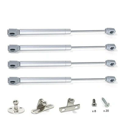 Abbildung von Gedotec Gasdruckfeder Klappenbeschlag Klappenfeder Küchen Schrank für Möbel Klappen BETTI Gasdruckdämpfer 150 Nm Länge 268 mm 4 Kompressionsfedern stark Komplett Set mit Befestigungsmaterial