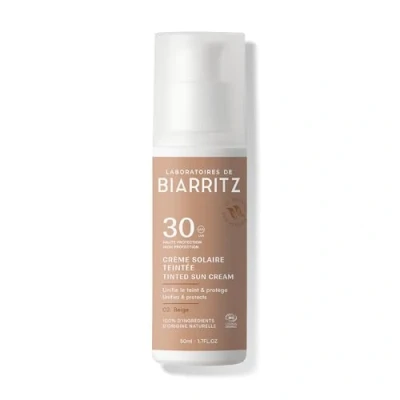 Abbildung von Laboratoires de Biarritz Getönte Sonnencreme Gesicht Beige LSF30 Bio zertifiziert Hydriert, mattiert, sorgt für ein gesundes Strahlen 50 ml Made in France