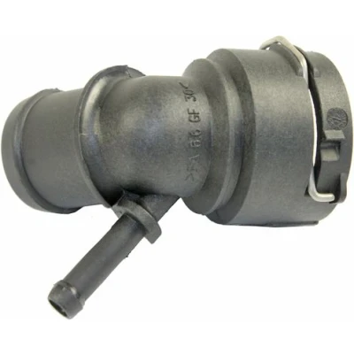 Abbildung von METZGER 4010130 Flansch Motorkühler, oben VOLKSWAGEN: Golf 5 Schrägheck, Passat B6 Variant, Touran I, AUDI: A3 Sportback, TT Coupe