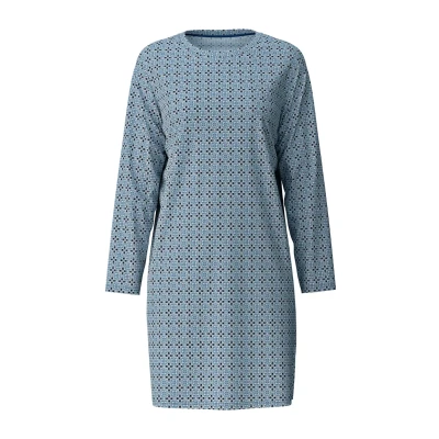 Abbildung von Calida Langarm Nachthemd, Damen, Größe: 40/42, Blue cotton