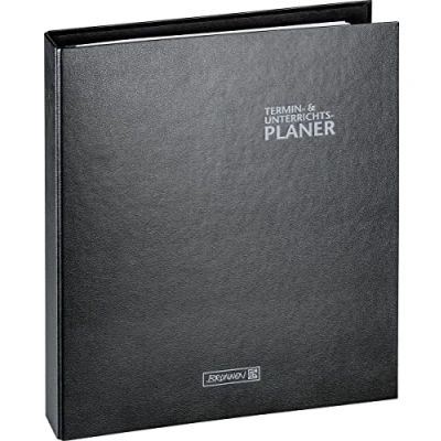Abbildung von Brunnen Ringbuch Kalender mit Einlage Lehrer Sortiment 2022/2023 Überformat A4: ca. 28 x 31,5 cm schwarz: 2 Seiten = 1 Woche, 1075765903