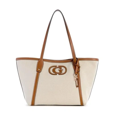 Abbildung von Guess Sebina TOTE Handtasche, Damen, Größe: One Size, Natural/caramel