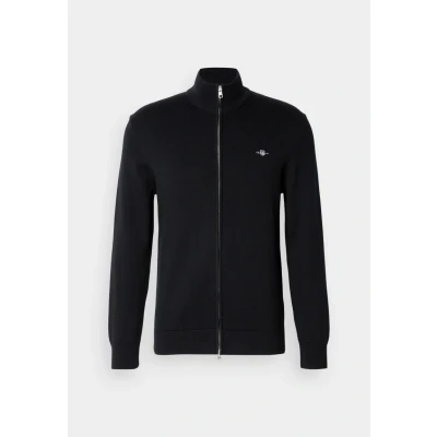 Abbildung von GANT Casual Strickjacke, Herren, Größe: Small, Black