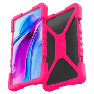 Abbildung von Tablet hülle Silikon universell gültig für alle PCs auf dem Markt von 8&quot; bis 11&quot; 10.1 Zoll universal Tasche 10 hüllen Tablets (Fuchsie)