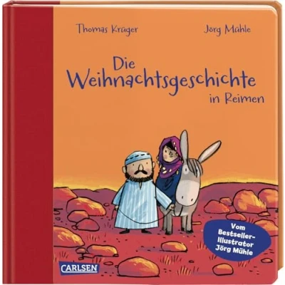 Abbildung von Die Weihnachtsgeschichte in Reimen: Pappbilderbuch ab 2 Jahren Mit hochwertigem Leinenrücken