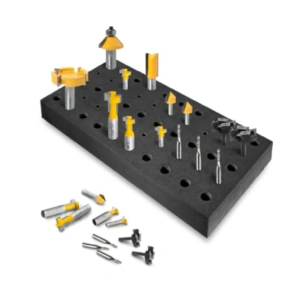 Abbildung von POWERTEC 71217 Oberfräsen Bitwanne für 50 Bits