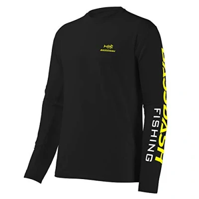 Abbildung von Bassdash Angeln T Shirt Fishing Langarm Wasser UPF 50+ Rashguard Angelbekleidung UV Sonnenschutz