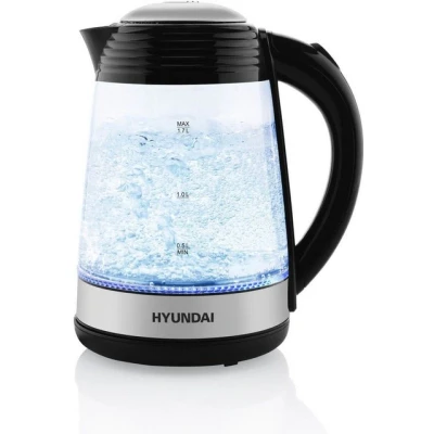 Abbildung von Hyundai Wasserkocher &quot;VK180&quot;, 1,7 l, 2200 W, Licht und Tonalarme, LED, automatische Abschaltung,Wasserstandanzeige