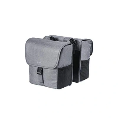 Abbildung von Doppelpacktasche Basil GO Double Bag 32 Liter 33 X 16 38 Cm Grau