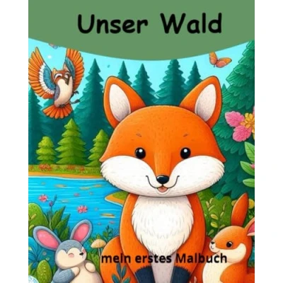 Abbildung von Malbuch Unser Wald / heimische Tiere aus unseren Wäldern zum ausmalen und kennenlernen große Motive damit dem Ausmalspaß nichts mehr im Weg steht: mein erstes