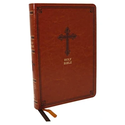 Abbildung von KJV Holy Bible: Large Print Thinline, Brown Leathersoft, Red Letter, Comfort Print: King James Version: Bible, Version