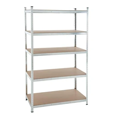Abbildung von ESTEXO Steckregal Lagerregal 21 Modelle wählbar Schwerlastregal Regal Kellerregal Werkstattregal Werkbank Garagenregal (Verzinkt / 200x120x60cm 875kg)