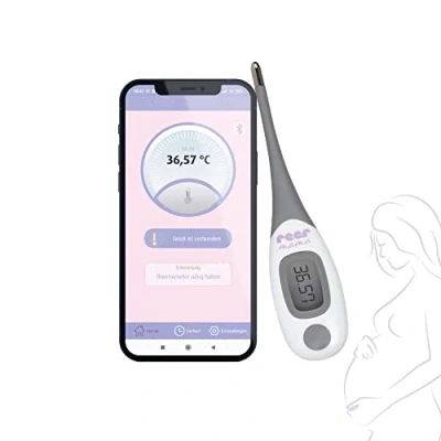 Abbildung von reer mama Basalthermometer Fieberthermometer zur Zykluskontrolle, für Frauen mit Kinderwunsch