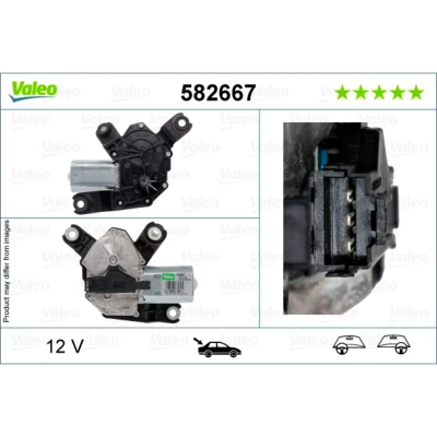 Abbildung von VALEO 582667 Scheibenwischermotor 12 hinten für Links /Rechtslenker