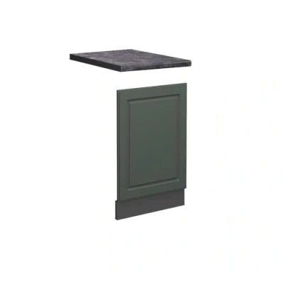 Abbildung von Vicco Frontblende Fame Line, Grün Gold Landhaus/Anthrazit, 45 cm, AP Anthrazit