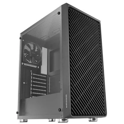 Abbildung von Mars Gaming MC 3000 Schwarz, ATX Semitower, Vollvergütetes Glasfenster, Metal Mesh Front, 4X 120mm Lüfter