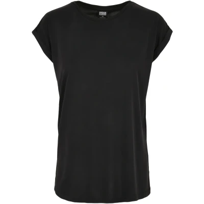 Abbildung von Urban Classics Extended Shoulder Tshirt basic, Damen, Größe: XXL, Schwarz