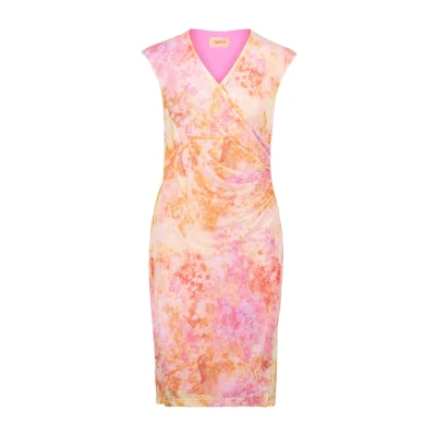 Abbildung von Cartoon Casualohne ARM Freizeitkleid, Damen, Größe: 34, Orange pink