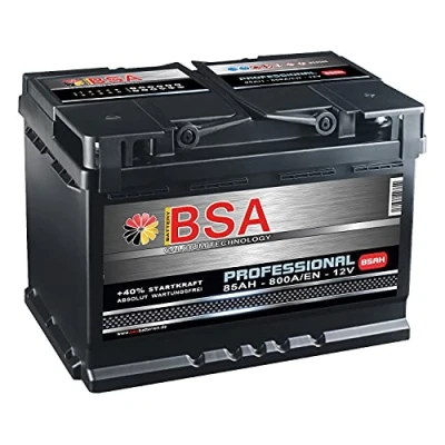 Abbildung von BSA Autobatterie 85Ah 12V 800A/EN ersetzt 70Ah 72Ah 74Ah 75Ah 77Ah 80Ah