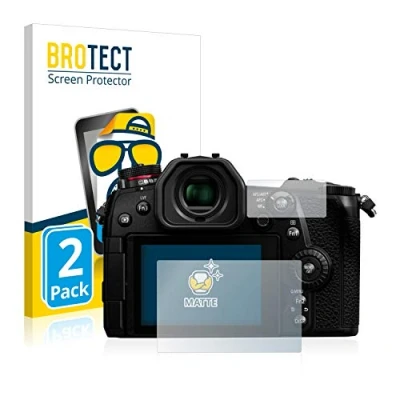 Abbildung von BROTECT Entspiegelungs Schutzfolie für Panasonic Lumix DC G9 (2 Stück) Matte Displayschutz Folie, Anti Reflex, Fingerprint