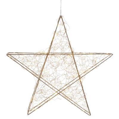 Abbildung von AM Design LED Stern, Weihnachtsstern aus Draht, Weihnachtsdeko aussen