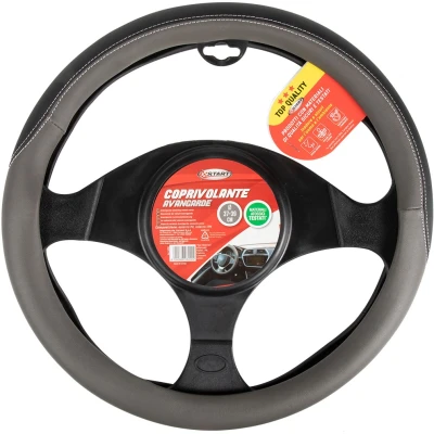 Abbildung von START AVANTGARDE 6202 Lenkradbezug schwarz, weiß 37 39cm PU (Polyurethan) elastisch