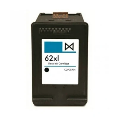 Abbildung von XL Druckerpatrone kompatibel mit HP 62 schwarz XL. Ersetzt Druckerpatronen C2P05AE, C2P04AE, N9J43A Black. Füllmenge = 18 ml