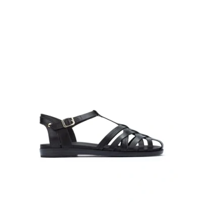 Abbildung von Pikolinos Halboffene Schuhe in Leder Formentera für Frauen Farbe Black