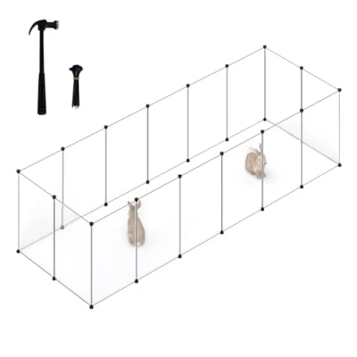 Abbildung von EUGAD Freigehege, DIY 16 Platten Transparent 302x72x102cm