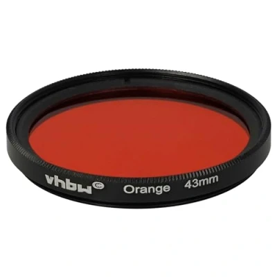 Abbildung von vhbw Universal Farbfilter orange für Kamera Objektive mit 43mm Filtergewinde Orangefilter