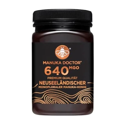 Abbildung von Manuka Doctor Honig 640 MGO Original aus Neuseeland mit Methylglyoxal 500 g