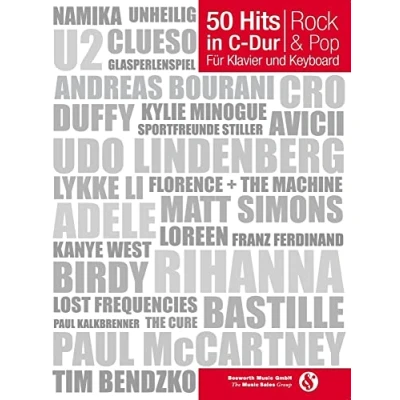 Abbildung von 50 Hits in C Dur für Klavier und Keyboard Rock &amp; Pop: Songbook