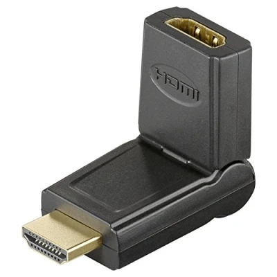 Abbildung von Goobay 51721 HDMI Adapter 180 vergoldet schwarz