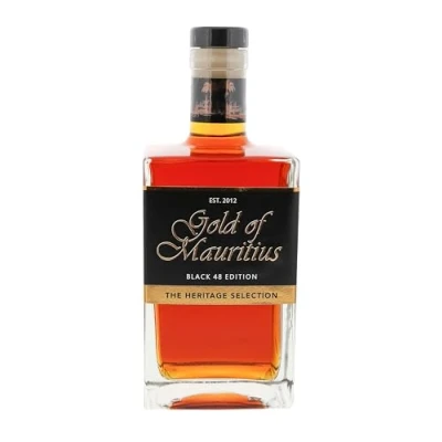 Abbildung von Gold of Mauritius I Rum Black 48 Edition 700 ml Flasche 48% Volume Premium aus