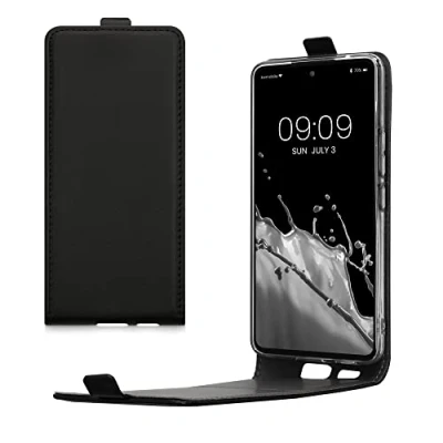 Abbildung von kwmobile Schutzhülle kompatibel mit Samsung Galaxy A53 5G Hülle Handy Flip Case Handyhülle Schwarz