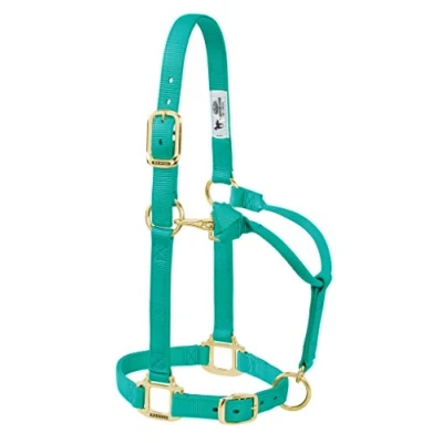 Abbildung von Weaver Leather Original verstellbares Nylon Pferdehalfter, Jährling, smaragdgrün