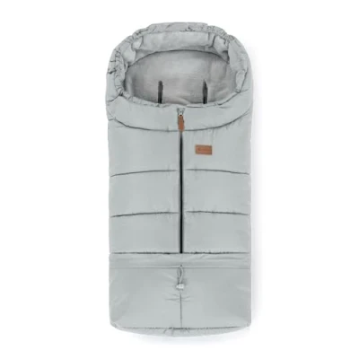 Abbildung von Petite&amp;Mars Schlafsack für Kinderwagen JIBOT * Fußsack Winterschlafsack Kinderwagen, Buggy und Autositz Warrm Wasserdicht Winddicht (Quiet Grey)