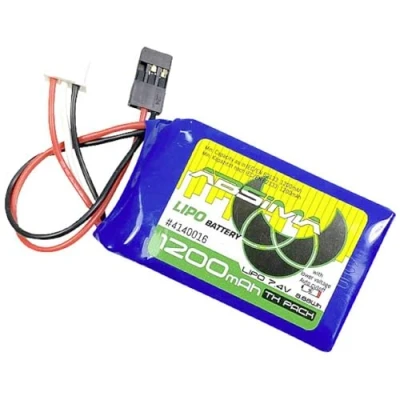 Abbildung von Absima Modellbau Akkupack (LiPo) 7.4 V 1200 mAh Zellen Zahl: 2 Softcase JR/Futaba