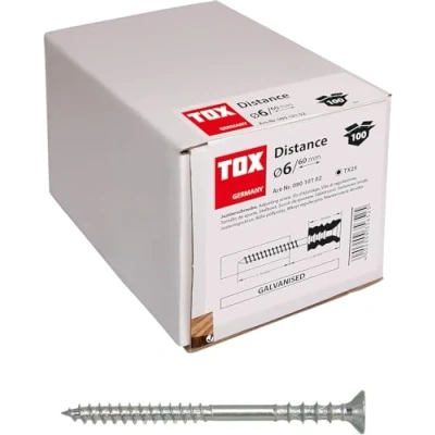 Abbildung von TOX Justierschraube Distance M verzinkt, 6 x 60 mm, 100 Stück, 09010102