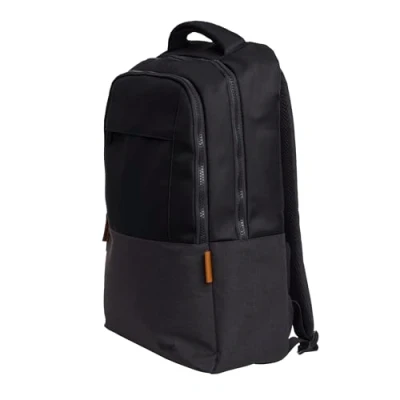 Abbildung von Trust Lisboa Laptop Rucksack Herren 16 Zoll, Reiserucksack 23 Liter mit Trolley Gurt, Backpack aus Recycelten PET Flaschen, Handgepäck Rücksack Damen Schule Arbeit Reisen Business Schwarz