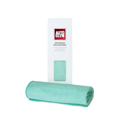 Abbildung von Autoglym Hi Tech Microfasertuch für Auto Innenbereiche, staubentfernendes, saugfähiges Reinigungstuch Autopolitur &amp; Finish in Fahrzeuginnenräumen, 40 x 40cm Grün