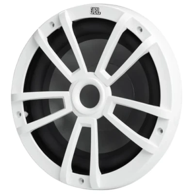 Abbildung von JBL Stage Marine Subwoofer Wasserdicht 10&quot; (250mm) 600 Watt Hoch Seetaugliche Bootslautsprecher Bassbox UV und Salzwasser resistente Outdoor Bootssubwoofer Farbe: Weiß