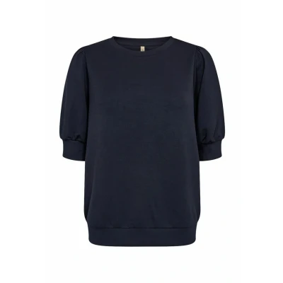 Abbildung von Soyaconcept BANU Kurzarm Tshirt basic, Damen, Größe: Small, navy