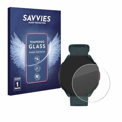 Abbildung von Savvies Panzer Schutz Glas für Polar Pacer 9H Hartglas, Anti Fingerprint, Displayschutz