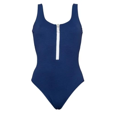 Abbildung von Miss Perfect Badeanzug 20003 Damen Sporty Bañador Normal mit verstellbarem Reißverschluss